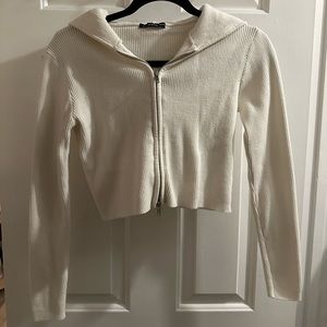 ❗️LAST CHANCE❗️ Brandy Melville Zip Up Hoodie Crop Top